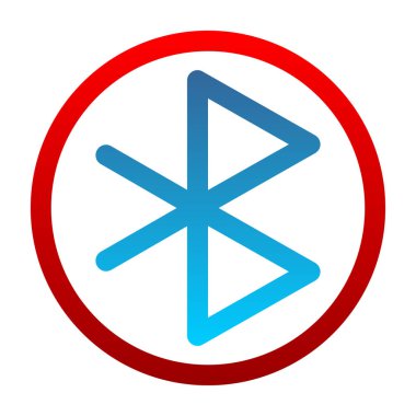 Bluetooth Web simgesi basit illüstrasyon 