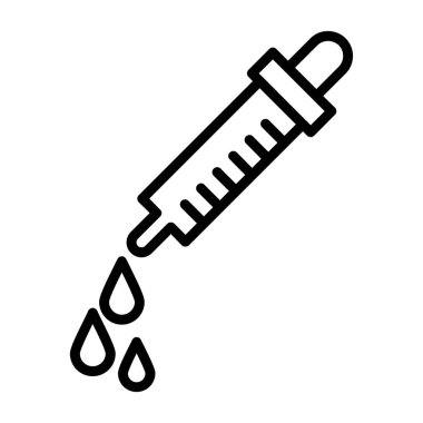 Kan ikonlu tıbbi şırınga, taslak biçimi