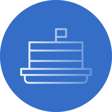 Pasta Simgesinin Vektör illüstrasyonu