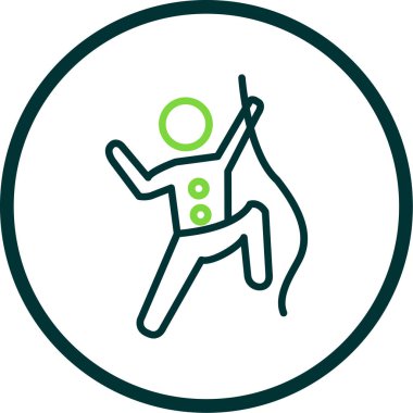 Web simgesi vektör illüstrasyonuna tırmanılıyor