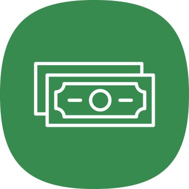 Web ve mobil uygulama tasarımınız için para simgesi, dolar logosu konsepti 