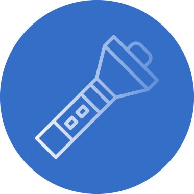 Benzersiz El Feneri Vektör Satırı Simgesi