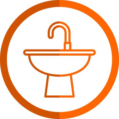 Tuvalet. Web simgesi basit tasarım