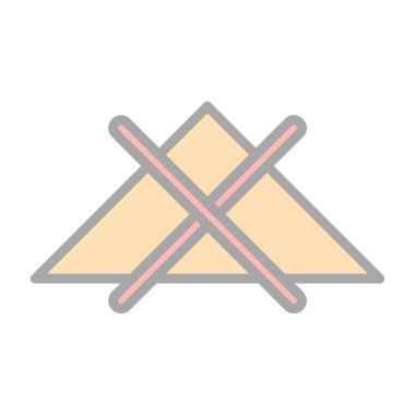 Şeffaf bir arkaplanda üçgen vektör çizimi. Birinci kalite semboller. Konsept ve grafik tasarımı için vuruş simgesi.