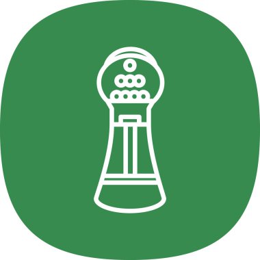 Benzersiz kumarhane çipi vektör çizgisi simgesi