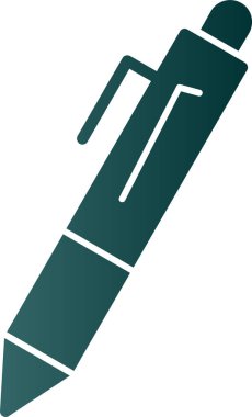 Dolma kalem simgesi, vektör illüstrasyonu basit tasarım