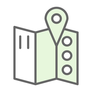 harita pin konumu simgesi düz biçimli