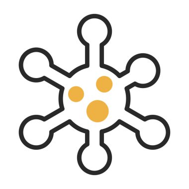 Kar tanesi düz vektör simgesi