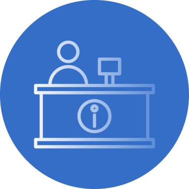 Resepsiyon simgesinin vektör illüstrasyonu