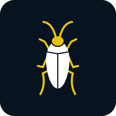 Hamamböceği web simgesi ana hatları vektörü 