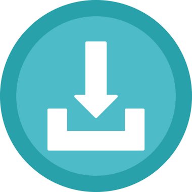 İndir. Web simgesi basit illüstrasyon