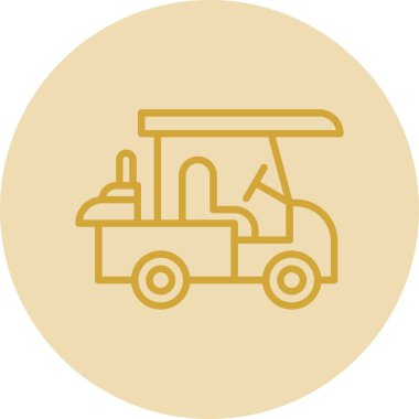 Yemek kamyonu simgesinin vektör çizimi