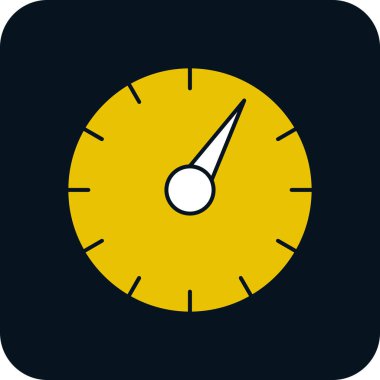 hız test simgesi vektör çizimi 