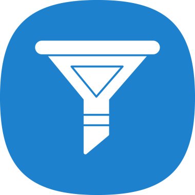 modada izole edilmiş arkaplanda huni simgesi 