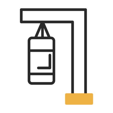 Fırça simgesi olan boya kovası, taslak biçimi