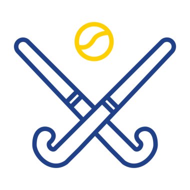 Modern Hokey simgesinin vektör çizimi                          