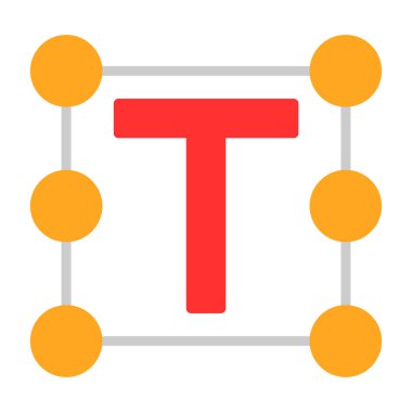 Bir t harfinin vektör illüstrasyonu