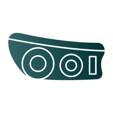 Baş Işığı simgesinin vektör illüstrasyonu