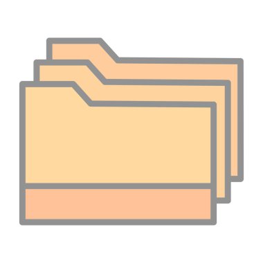 düz biçimli dosya dizini simgesi 