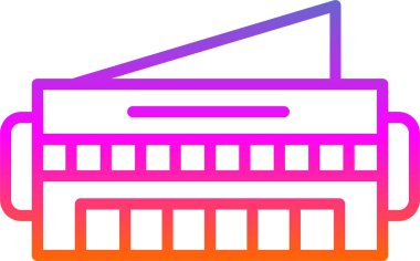 Yazıcı. Web simgesi basit illüstrasyon