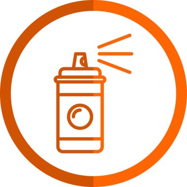 Sprey boya kutusu simgesi basit illüstrasyon