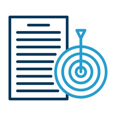 Basit düz vektör hedef resim tasarımı