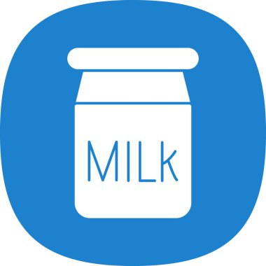 süt paketi simgesinin vektör illüstrasyonu 