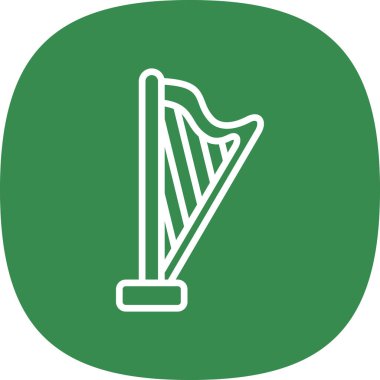 Benzersiz İrlanda bayrağı vektör simgesi