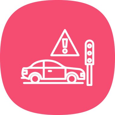 Yol işaretleri. Basit illüstrasyon