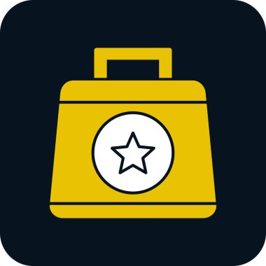 torba simgesi. düz tasarım biçimi