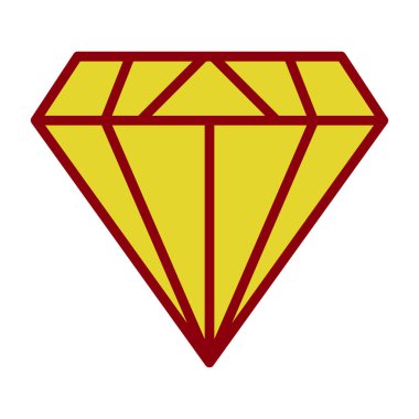 Elmas düz simge, vektör illüstrasyon tasarımı