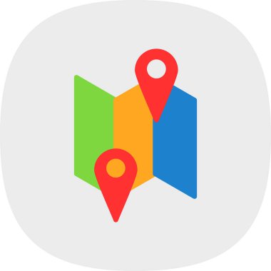 harita pin konumu simgesi düz biçimli