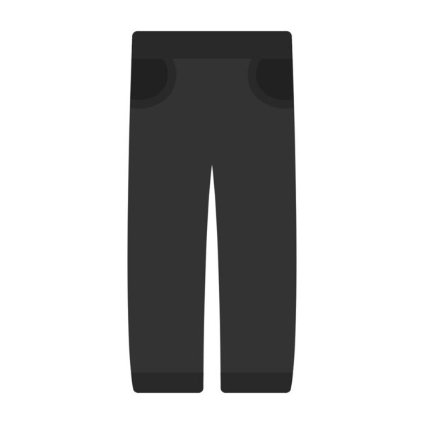 pants icon in flat design isolated on white background. pants vector stock