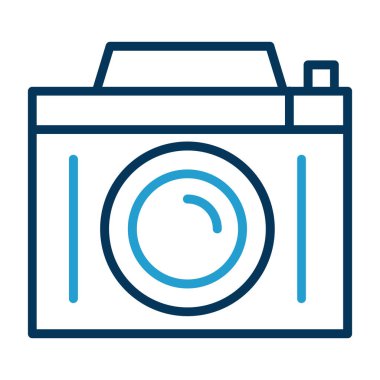 Kamera. Web simgesi basit illüstrasyon