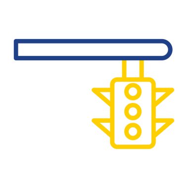 trafik ışığı simgesinin vektör illüstrasyonu 
