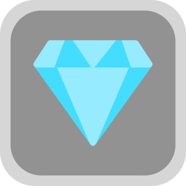 Elmas düz simge, vektör illüstrasyon tasarımı