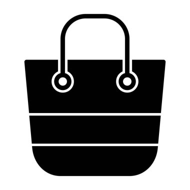 Alışveriş poşeti ikonu. vektör illüstrasyonu