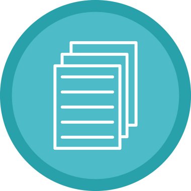 Belge. Web simgesi basit illüstrasyon