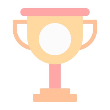 Kupa ikonu vektörü. izole edilmiş sınır sembolü çizimi 