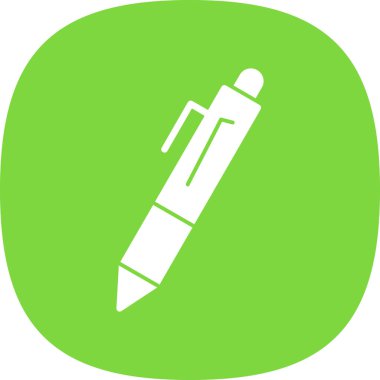 Dolma kalem simgesi, vektör illüstrasyonu basit tasarım