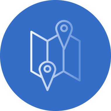 harita pin konumu simgesi düz biçimli