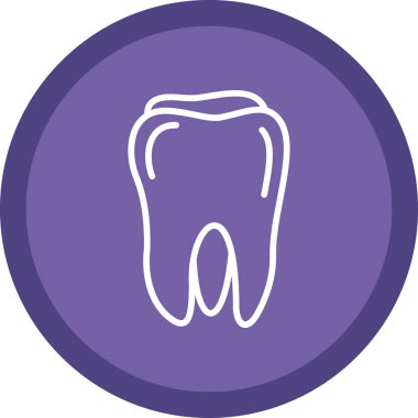 Diş simgesi, vektör illüstrasyon degisn