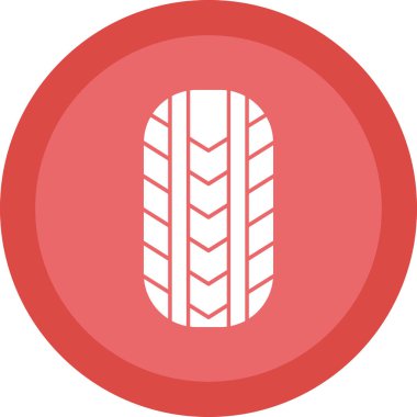 düz lastik simgesi, vektör illüstrasyon tasarımı