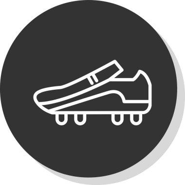 Futbol önyükleme kutsal kişilerin resmi, vektör çizim 