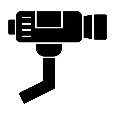 CCTV kamera simgesi, vektör illüstrasyonu