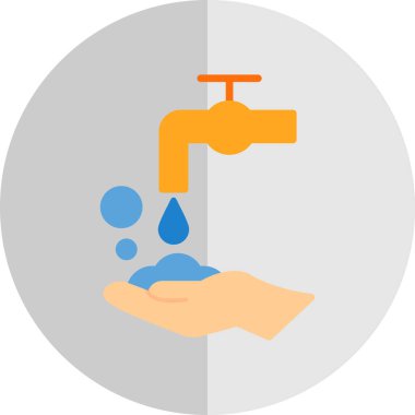 Su musluğu. Basit resimleme