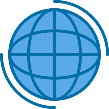 Küre. Web simgesi basit illüstrasyon