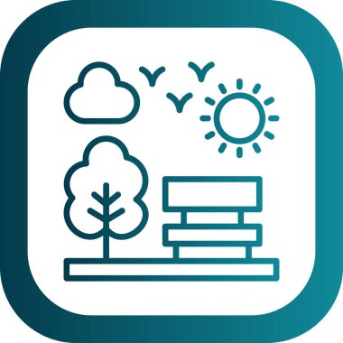 Bulut simgesi vektör illüstrasyonu