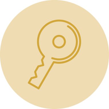 anahtar simgesi, vektör illüstrasyonu basit tasarım