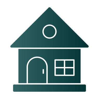 ev web simgesi, vektör illüstrasyonu 